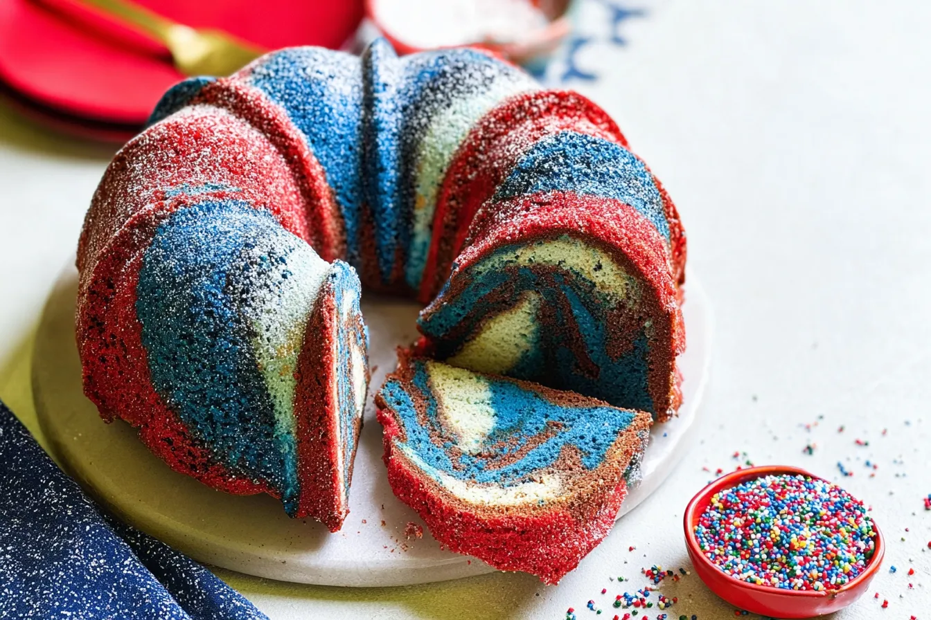 Red White & Blue Marble Cake: A Festive Celebration Treat 4 Red White & Blue Marble Cake