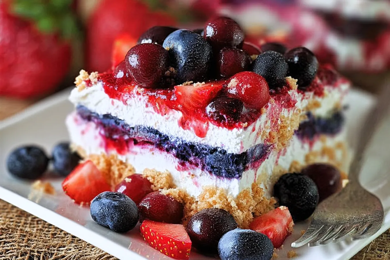 Red White & Blue Mixed Berry Yum Yum: A Festive Delight! 4 Red White & Blue Mixed Berry Yum Yum