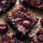 Decadent Roasted Chocolate Cherry Brownies Ready to Savor