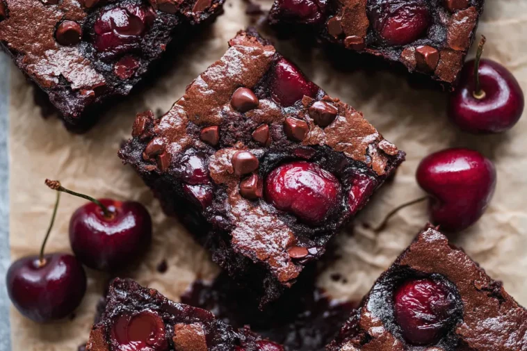 Decadent Roasted Chocolate Cherry Brownies Ready to Savor