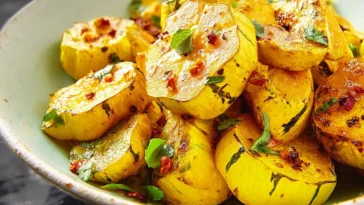 Roasted Patty Pan Squash - Colorful and Flavorful Dish