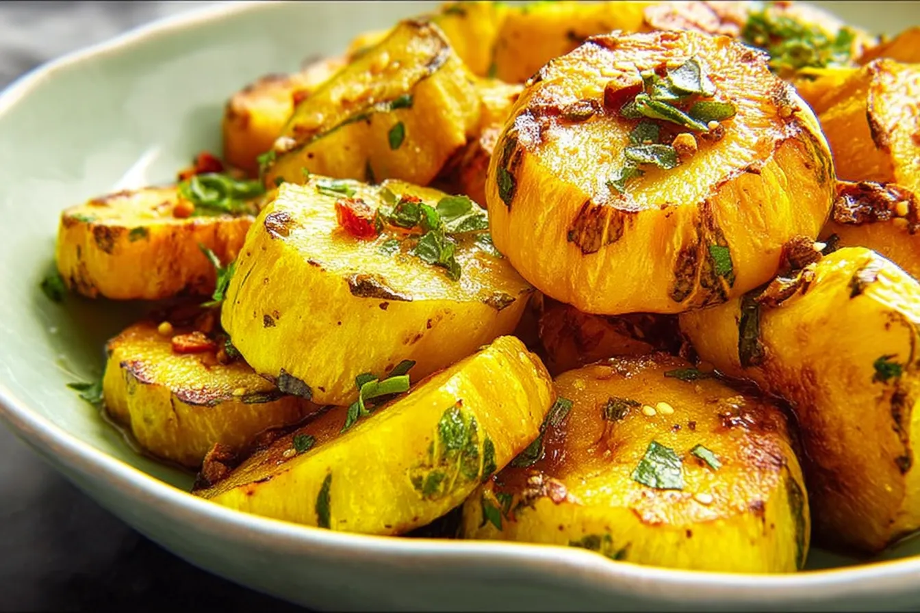 Roasted Patty Pan Squash