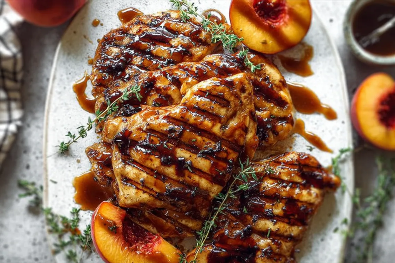 Saucy Grilled Peach Chicken: A Summer Delight 4 Saucy Grilled Peach Chicken