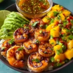 Fresh Shrimp and Avocado Bowls with Mango Salsa