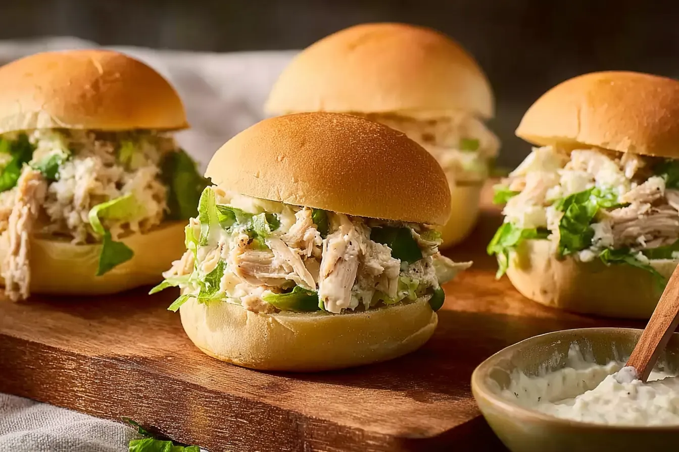 Slow Cooker Chicken Caesar Sandwiches: A Delicious Delight 4 Slow Cooker Chicken Caesar Sandwiches