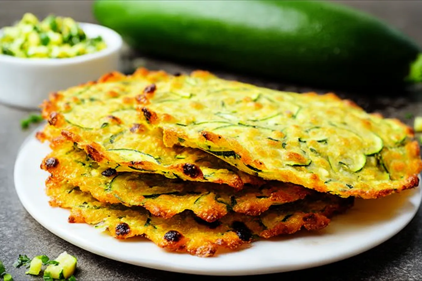 Soft Zucchini Taco Shells Ready to Serve