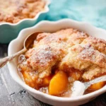 Southern Peach Cobbler Fresh from the Oven