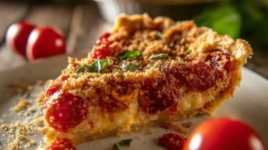 Southern Tomato Pie Freshly Baked – Perfect Summer Dish