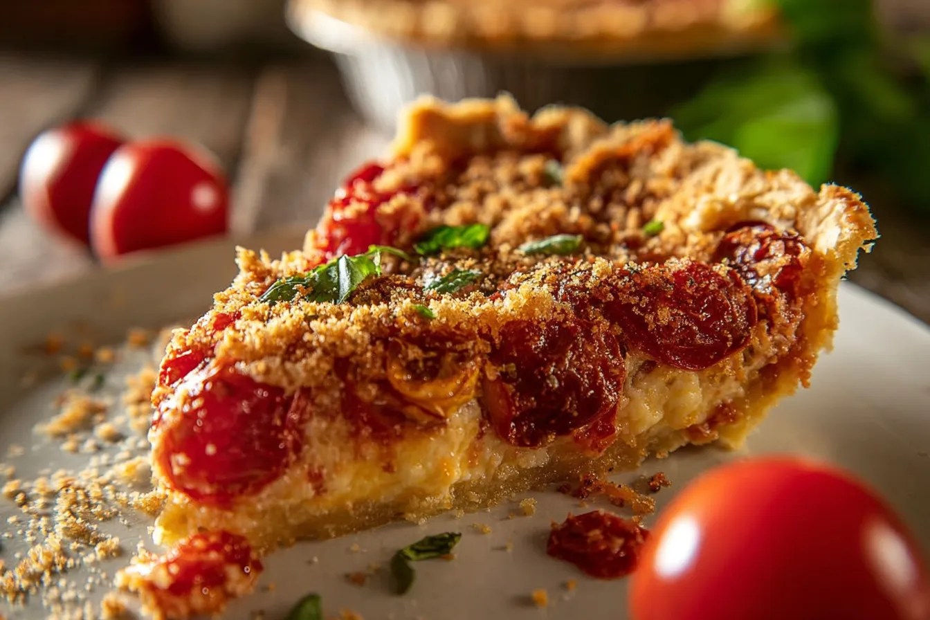 Southern Tomato Pie Freshly Baked – Perfect Summer Dish