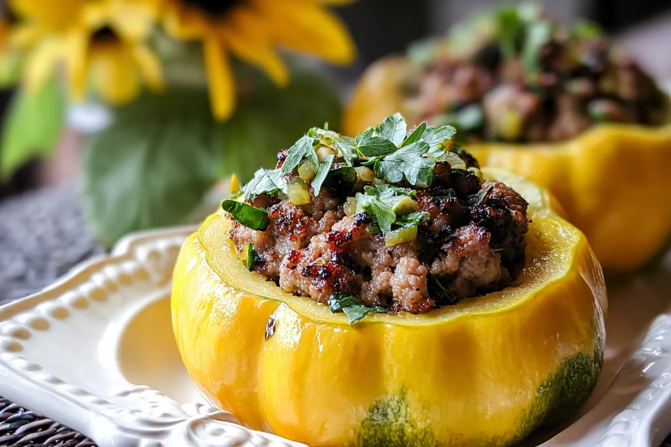 Stuffed Patty Pan Squash