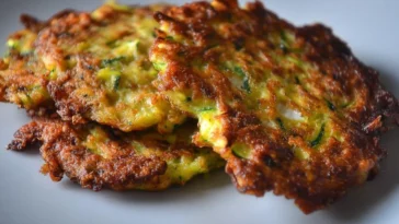 Delicious Summer Squash Fritters on a Plate