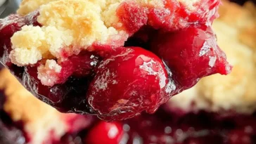 Irresistible Sweet Cherry Cobbler Fresh from the Oven