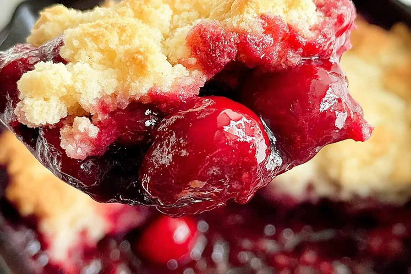 Irresistible Sweet Cherry Cobbler Fresh from the Oven