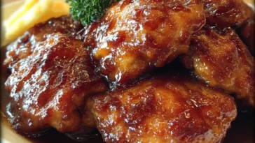 Sweet Hawaiian Crock Pot Chicken Served with Rice