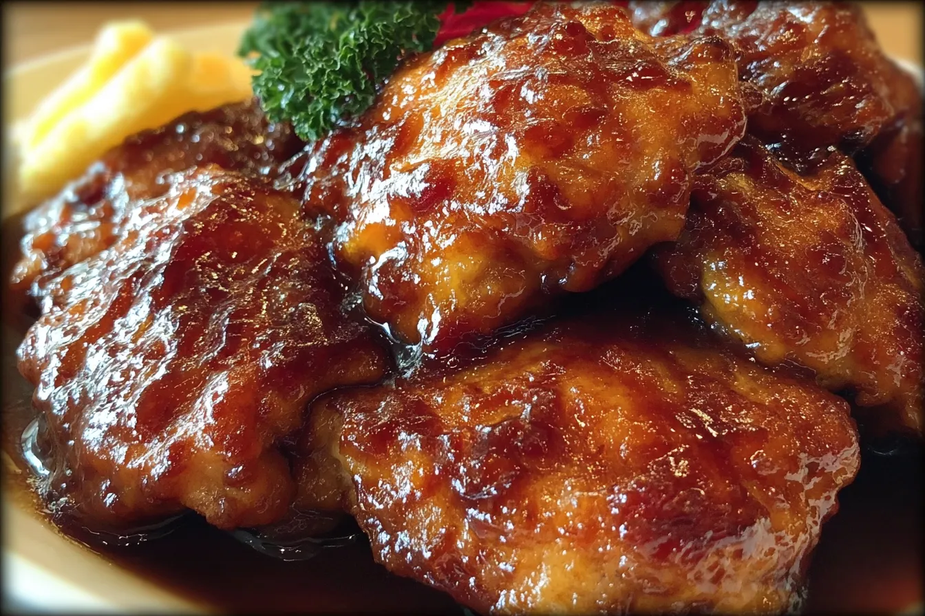 Sweet Hawaiian Crock Pot Chicken Served with Rice