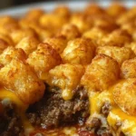 Tater Tot Casserole with Ground Beef: Comfort Food Delight 15 Tater Tot Casserole with Ground Beef Freshly Baked Dish