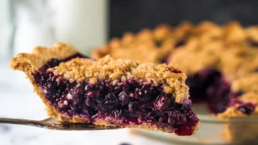 Delicious Blueberry Pie Freshly Baked