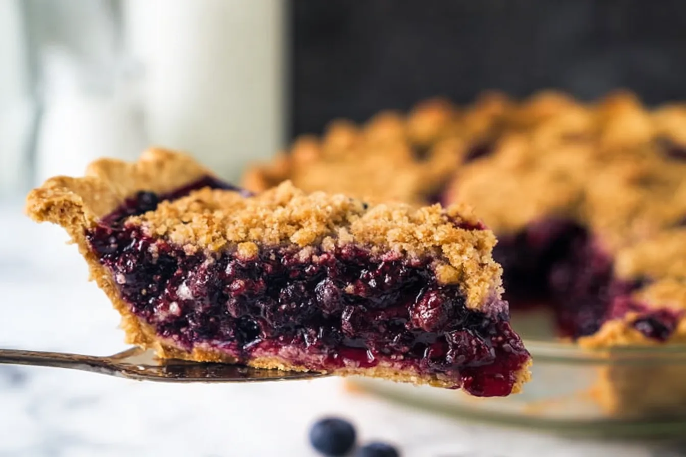 Delicious Blueberry Pie Freshly Baked