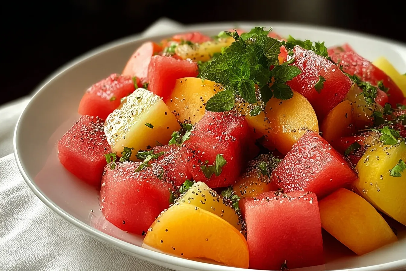 The Peach Watermelon Salad That Tastes Like Summer 