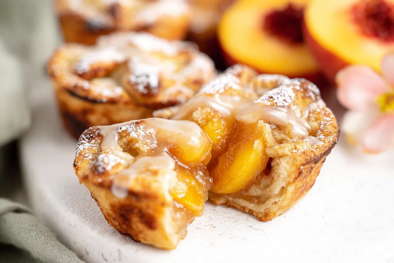 Delicious Two Ingredient Mini Peach Pies Ready to Enjoy