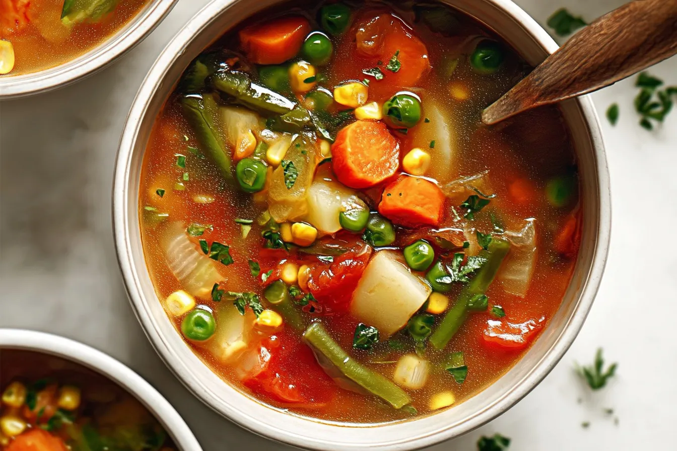 Vegetable Soup: Delight in Every Spoonful! 4 Vegetable Soup