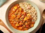 Delicious West African Peanut Stew in a Bowl