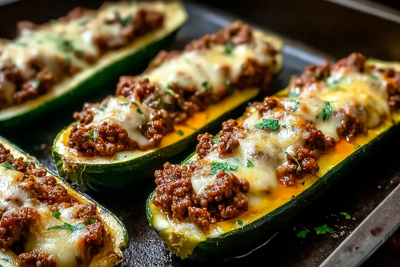 30-Min Ground Beef Zucchini Boats (Healthy & Delicious) Recipe 4 30-Min Ground Beef Zucchini Boats (Healthy & Delicious)