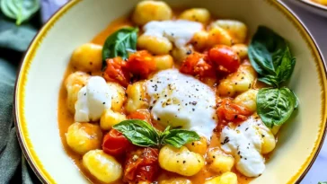 Creamy Tomato Gnocchi with Burrata in 30 Minutes
