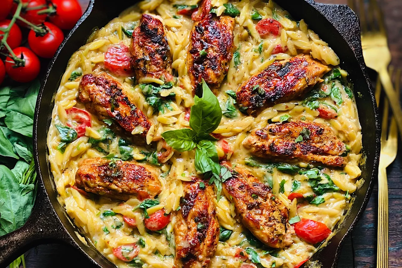 30-Minute, One-Pan Creamy Chicken Orzo: A Quick Delight! 4 30-Minute, One-Pan Creamy Chicken Orzo