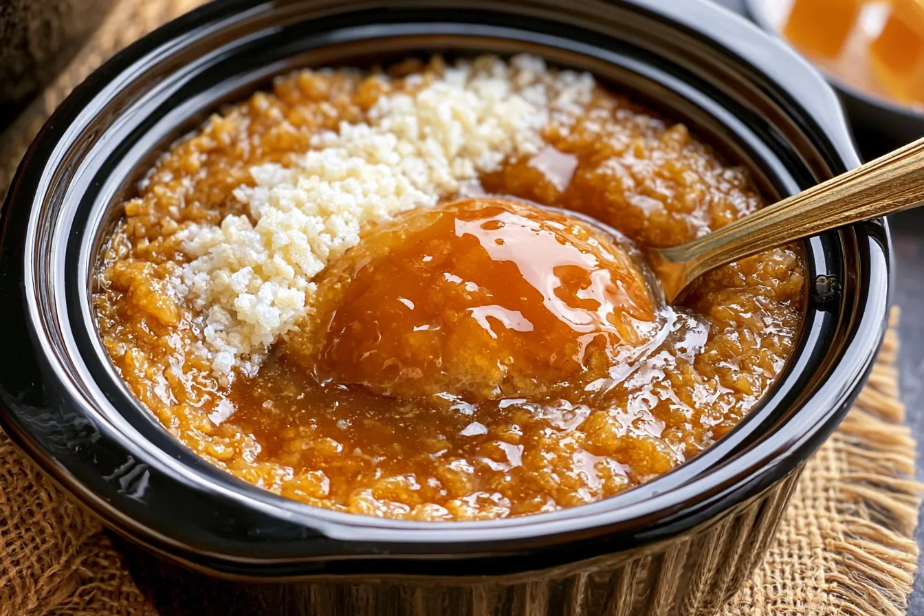 5-Ingredient Slow Cooker Caramel Dessert