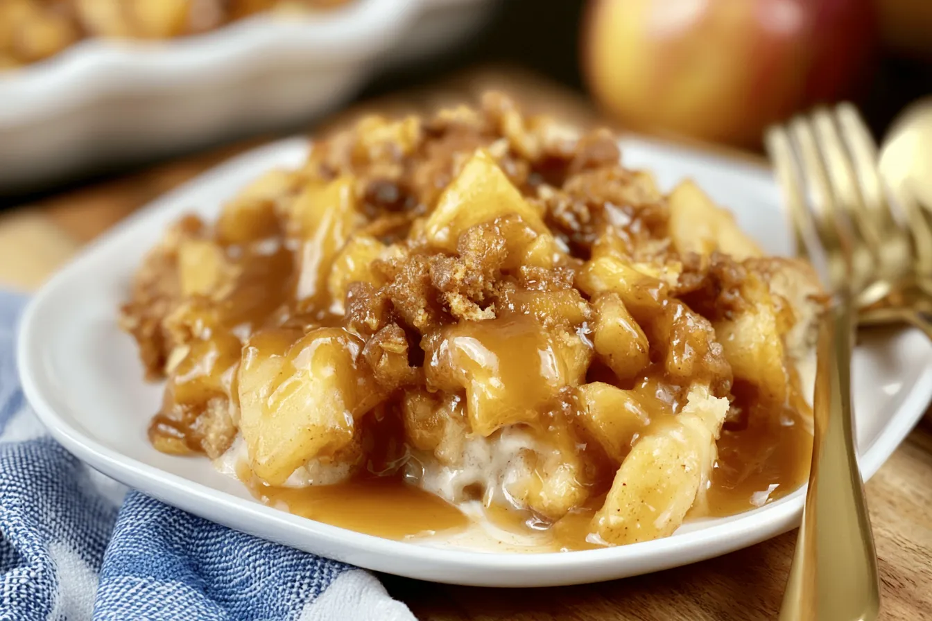 Air Fryer Apple Cobbler: The Best Easy Recipe in 25 Minutes! 3 Air Fryer Apple Cobbler Ready to Serve