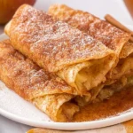 Crispy Air Fryer Apple Pie Taquitos Ready to Enjoy