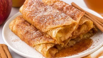 Crispy Air Fryer Apple Pie Taquitos Ready to Enjoy