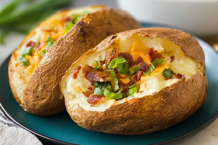 Air Fryer Baked Potato: Crispy Perfection Every Time 3 Air Fryer Baked Potato Ready to Serve