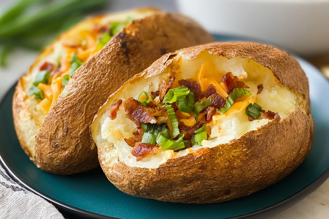 Air Fryer Baked Potato: Crispy Perfection Every Time 3 Air Fryer Baked Potato Ready to Serve