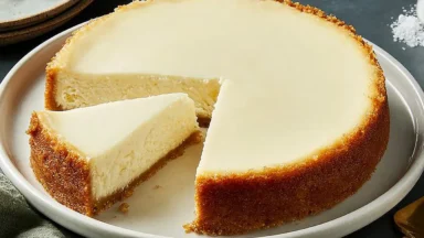 Air-Fryer Cheesecake Freshly Baked