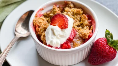 Irresistible Air Fryer Strawberry Crisp Fresh from the Kitchen