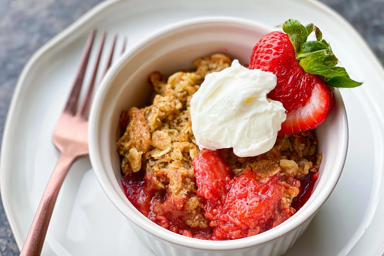 Air Fryer Strawberry Crisp 