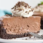 Air Fryer Triple Chocolate Cheesecake Slice