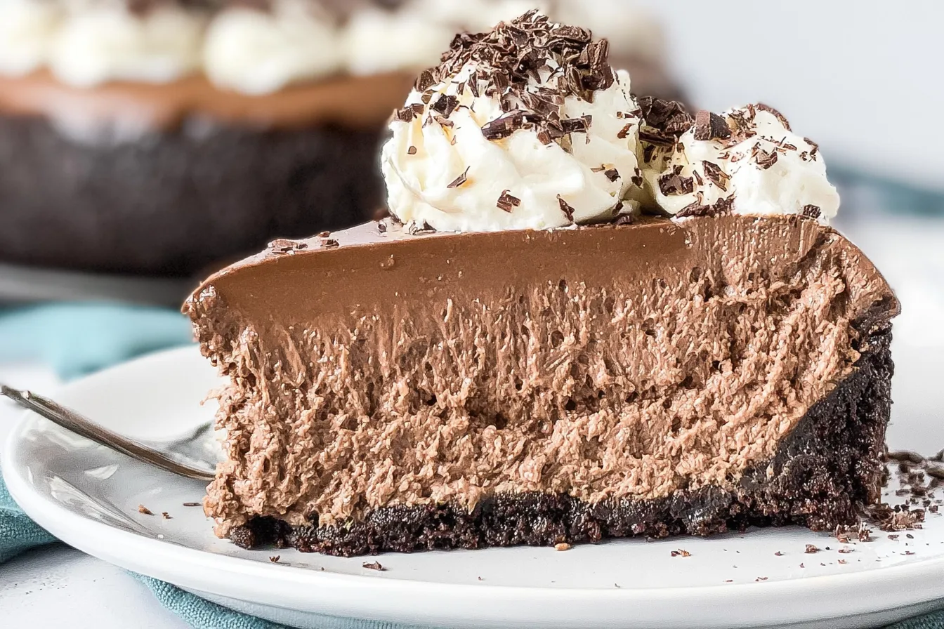 Air Fryer Triple Chocolate Cheesecake 