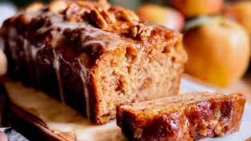 Delicious Amish Apple Fritter Bread Fresh Out of the Oven