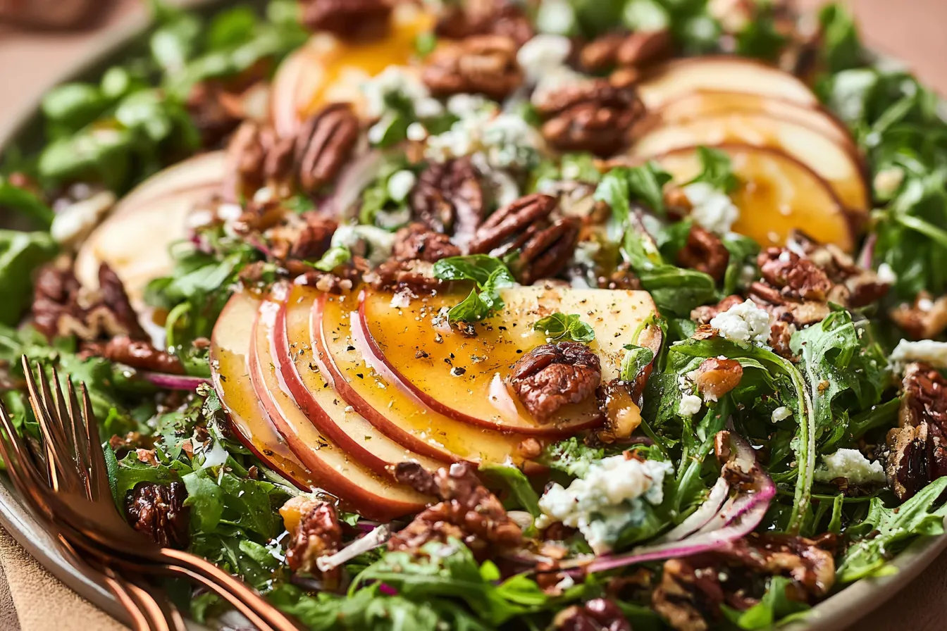Apple Arugula Salad: A Delightful Fresh Flavor Kick! 3 Apple Arugula Salad "Fresh Ingredients on a Plate"
