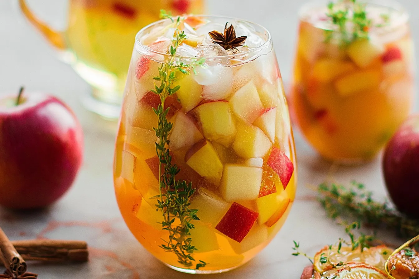 Apple Cider Sangria with Prosecco 