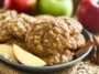 Apple Cinnamon Oatmeal Cookies on a Plate