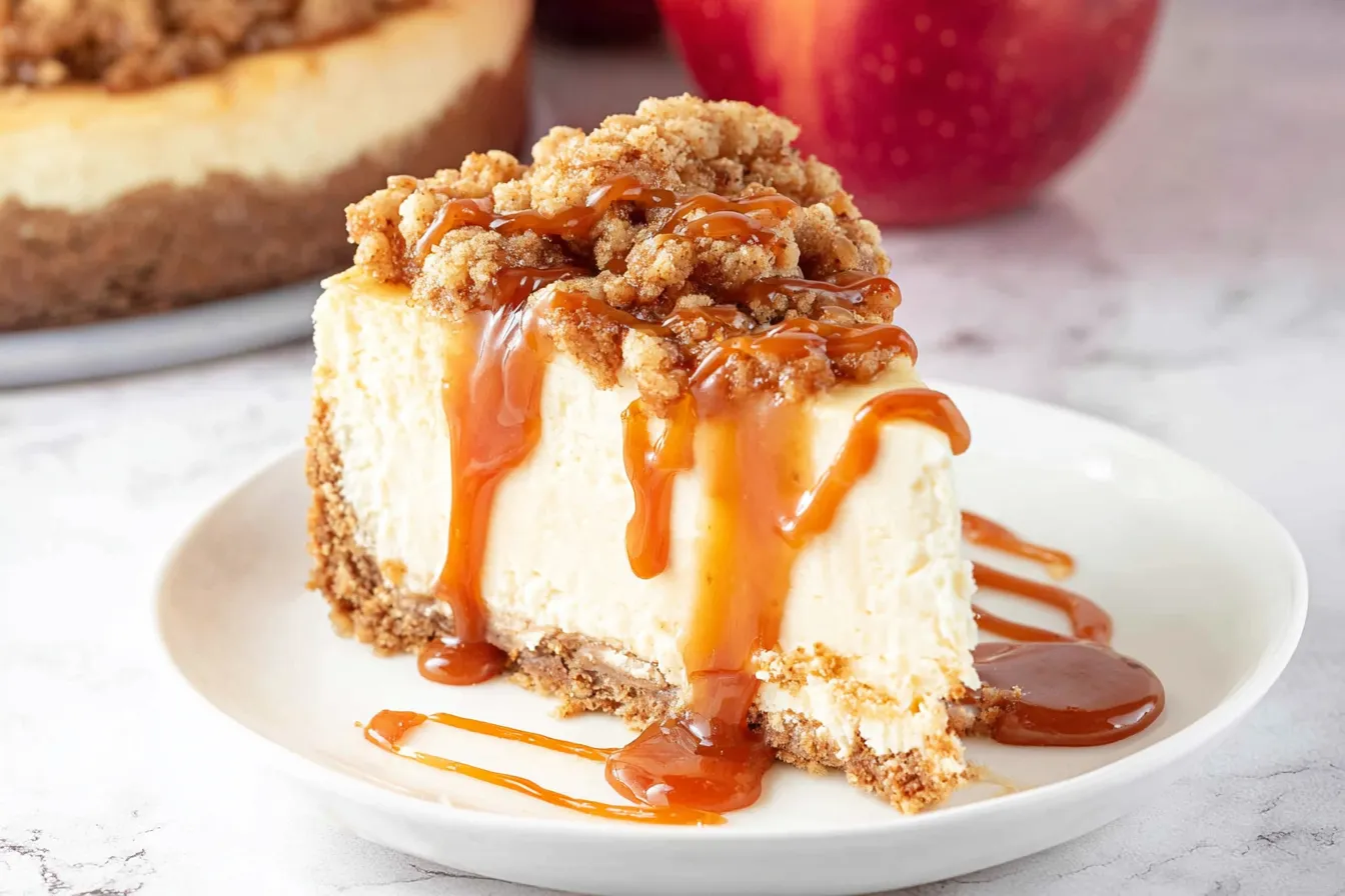 Apple Crisp Cheesecake 