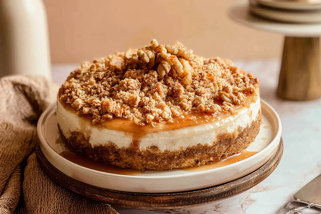 Apple Crumble Cheesecake: A Sweet Treat You Can't Resist 4 Apple Crumble Cheesecake