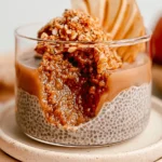 Apple Crumble Chia Pudding in a Jar