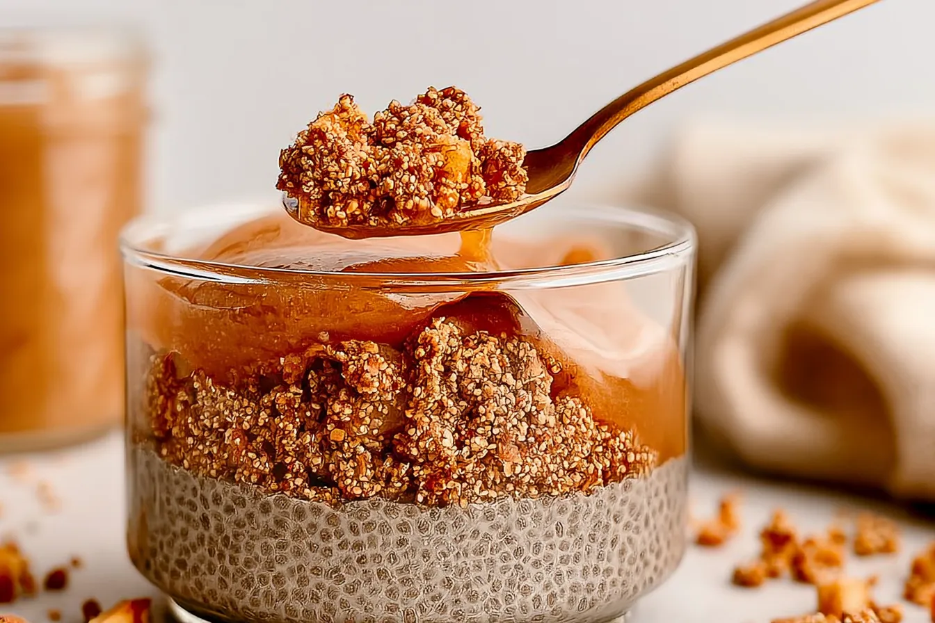Apple Crumble Chia Pudding 