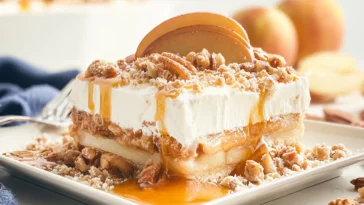 Apple Delight Dessert on a Wooden Table