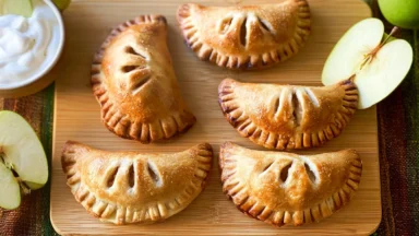 Golden Apple Hand Pies Freshly Baked